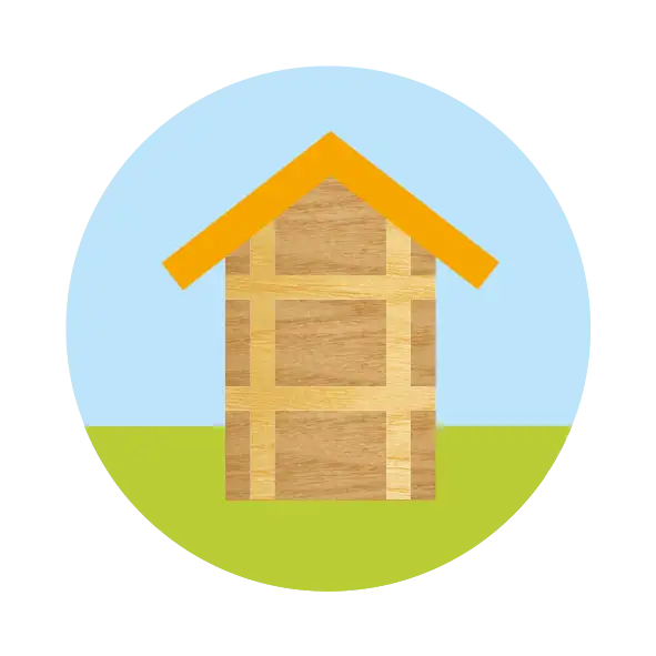 Komplett-Holzbauweise Komplett-Holzbauweise