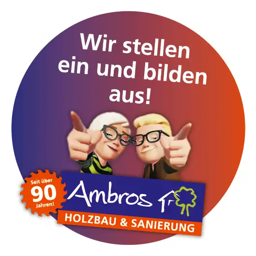 Wir stellen ein und bilden aus!